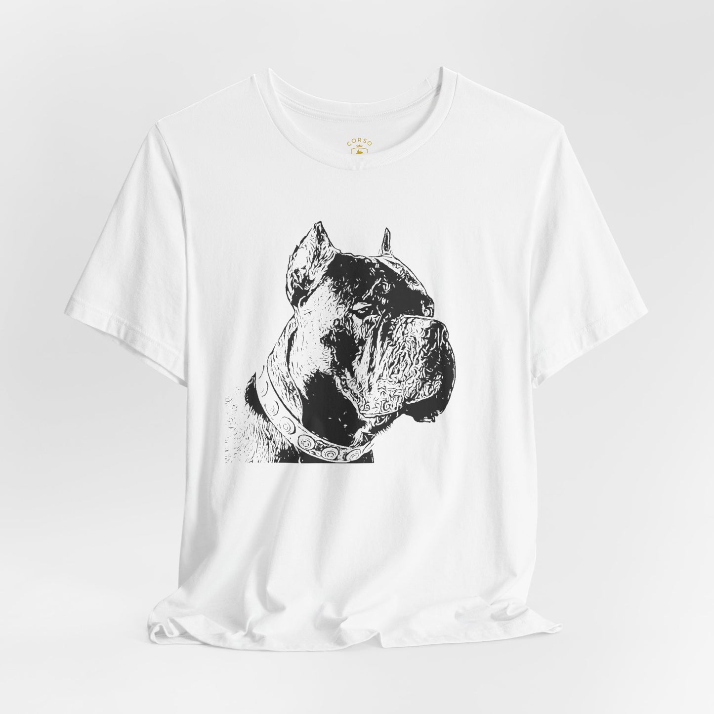 Minimal Cane Corso Black-on-Black Tee