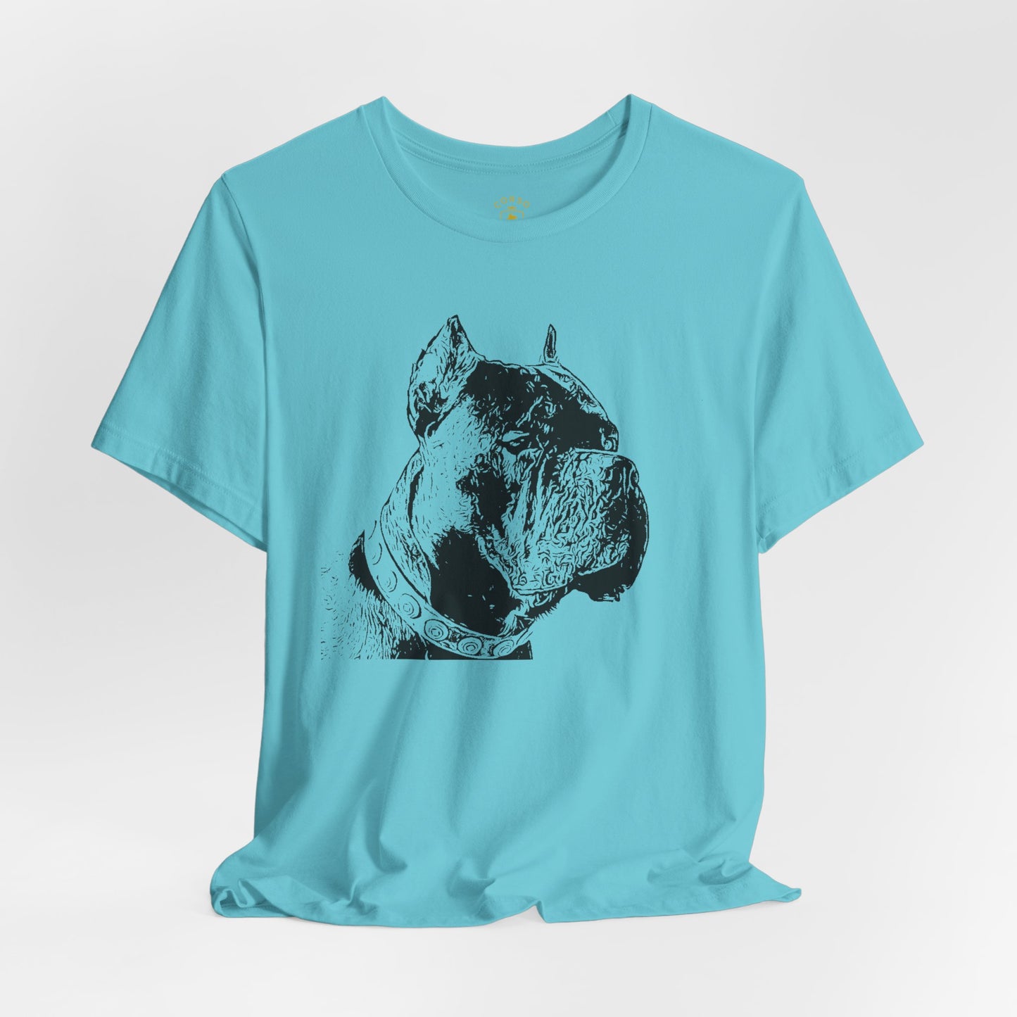 Minimal Cane Corso Black-on-Black Tee