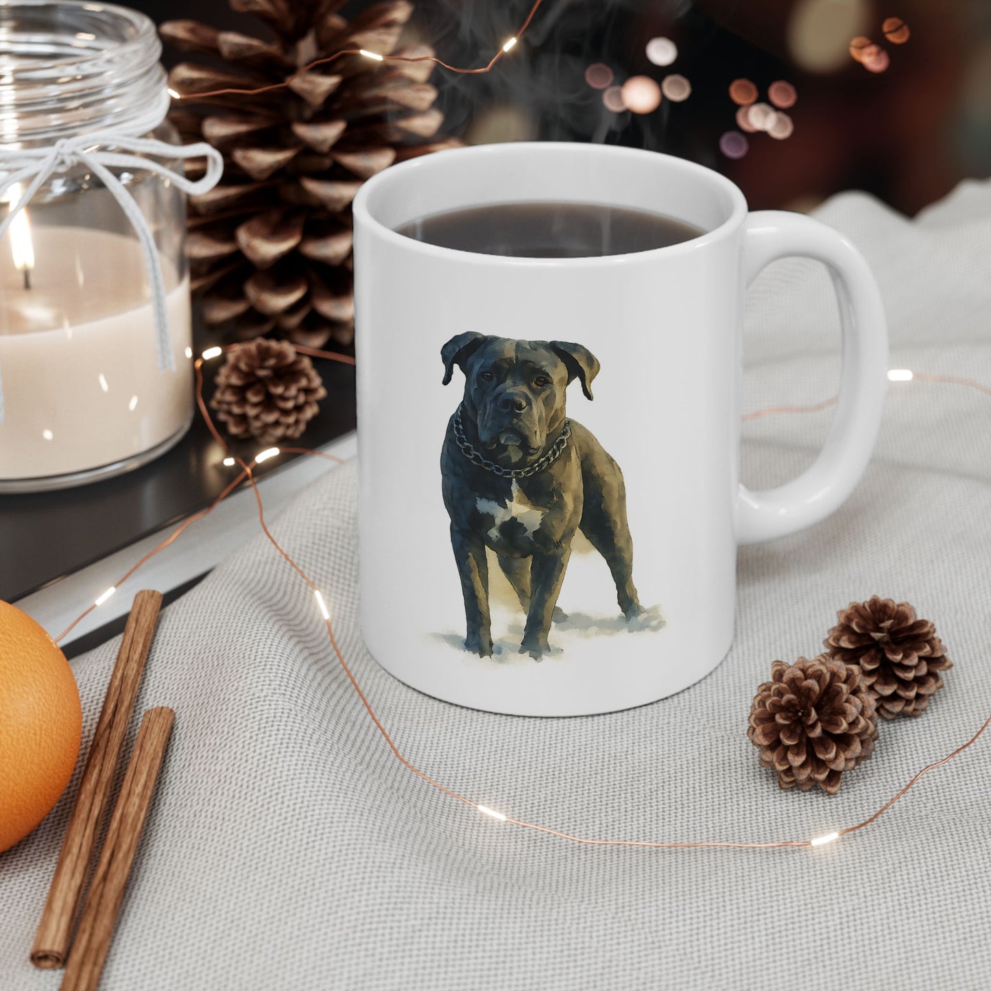 Personalized Ceramic Mug with your Cane Corso, (11oz, 15oz)
