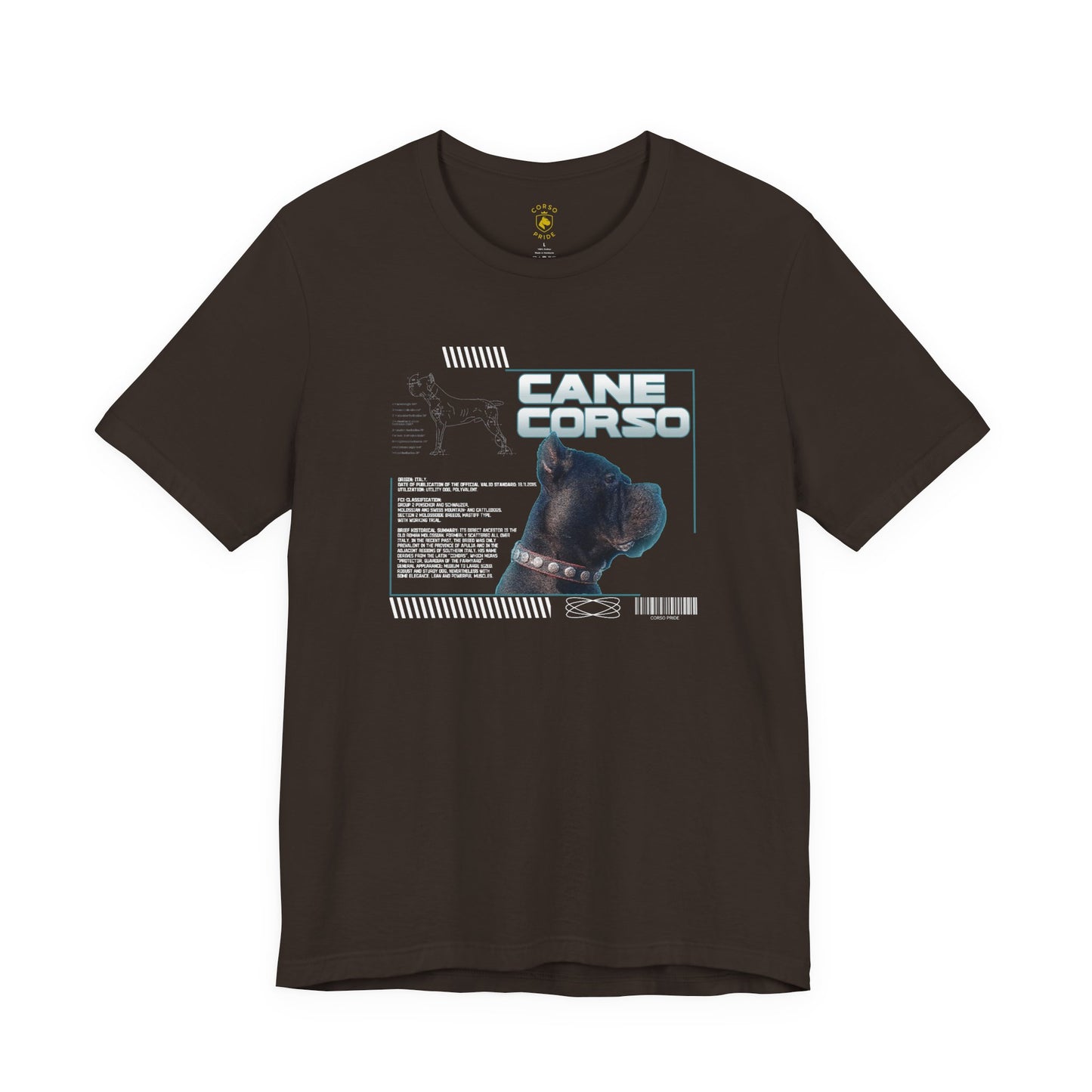 Retro-Futuristic Cane Corso Graphic Tee