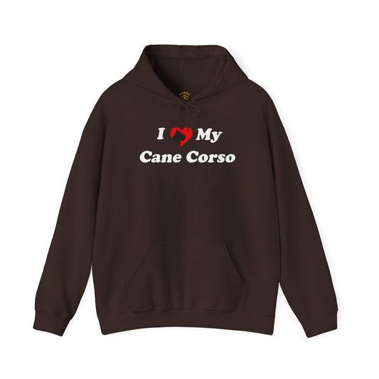 I ❤️ My Cane Corso – Unisex Heavy Blend™ Hooded Sweatshirt