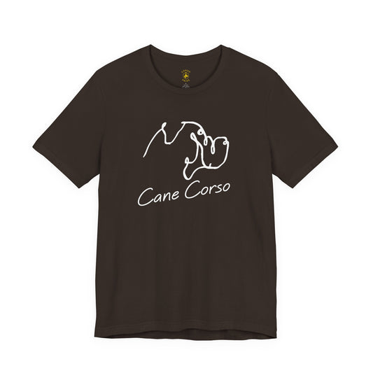Cane Corso Line Art T-Shirt Minimalist Cane Corso Tee