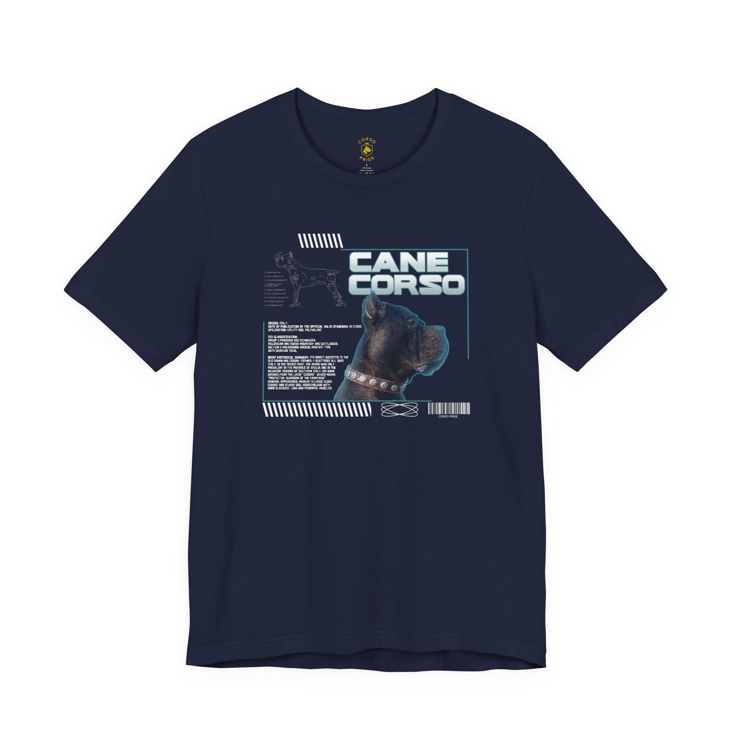 Retro-Futuristic Cane Corso Graphic Tee