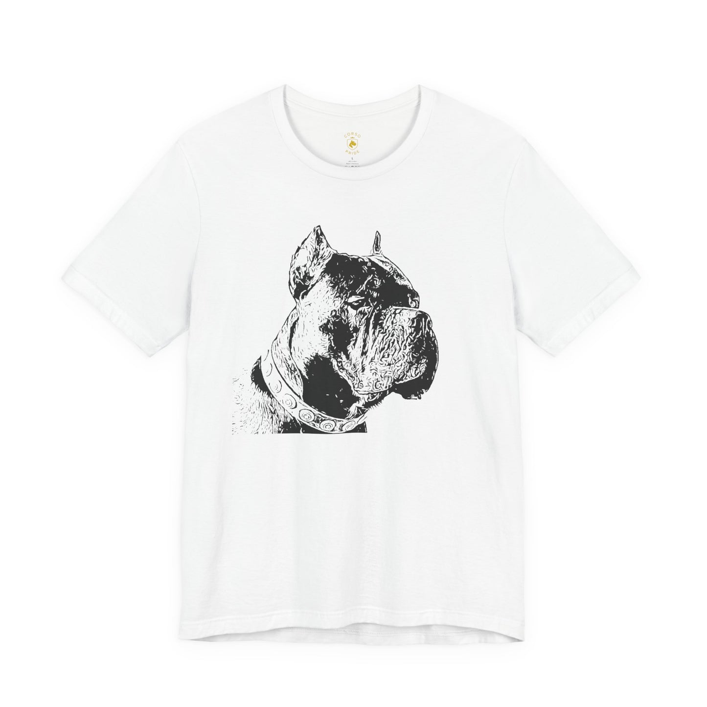 Minimal Cane Corso Black-on-Black Tee