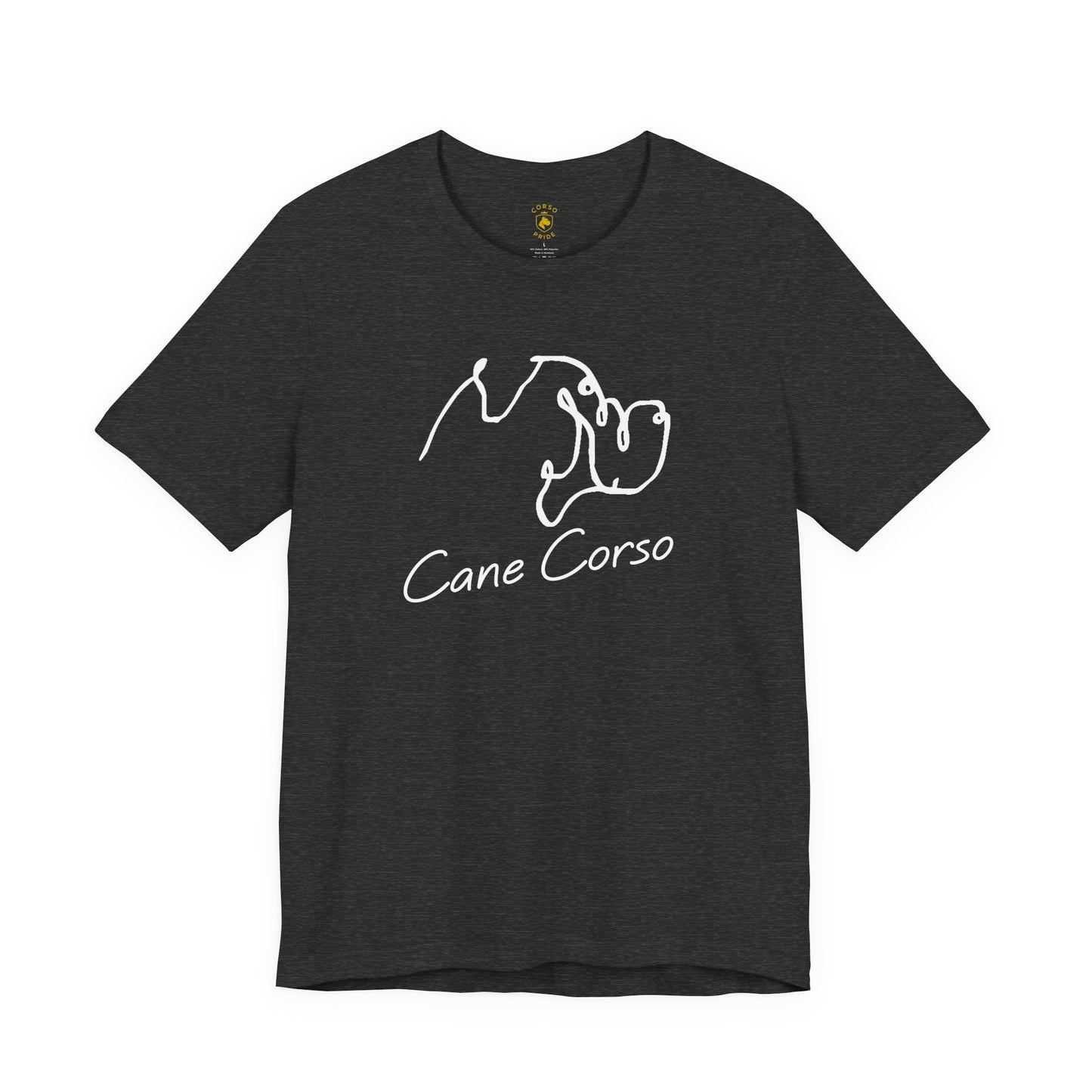 Cane Corso Line Art T-Shirt  Minimalist Cane Corso Tee