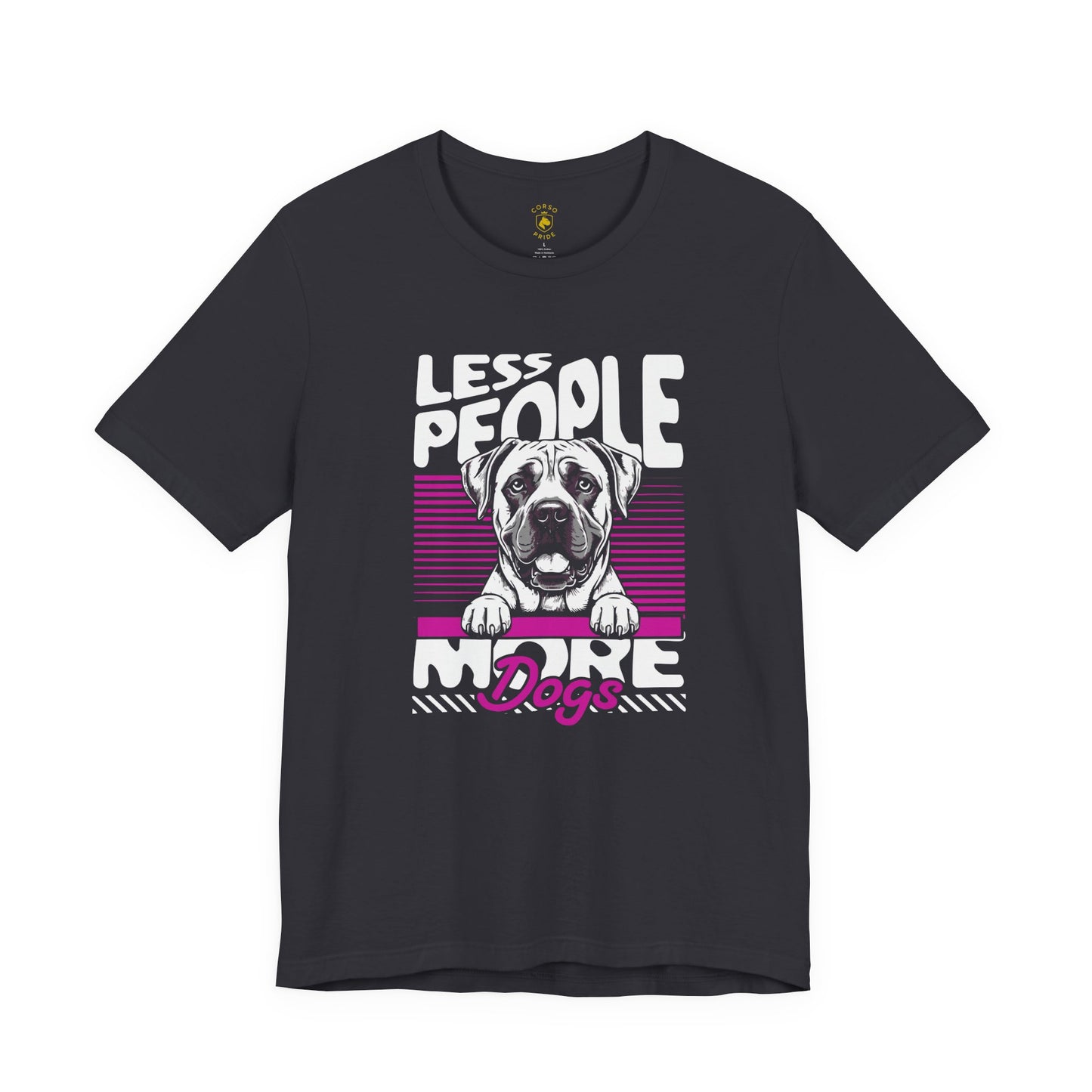 Less People More Dogs Cane Corso Lover Breed Pride T-Shirt