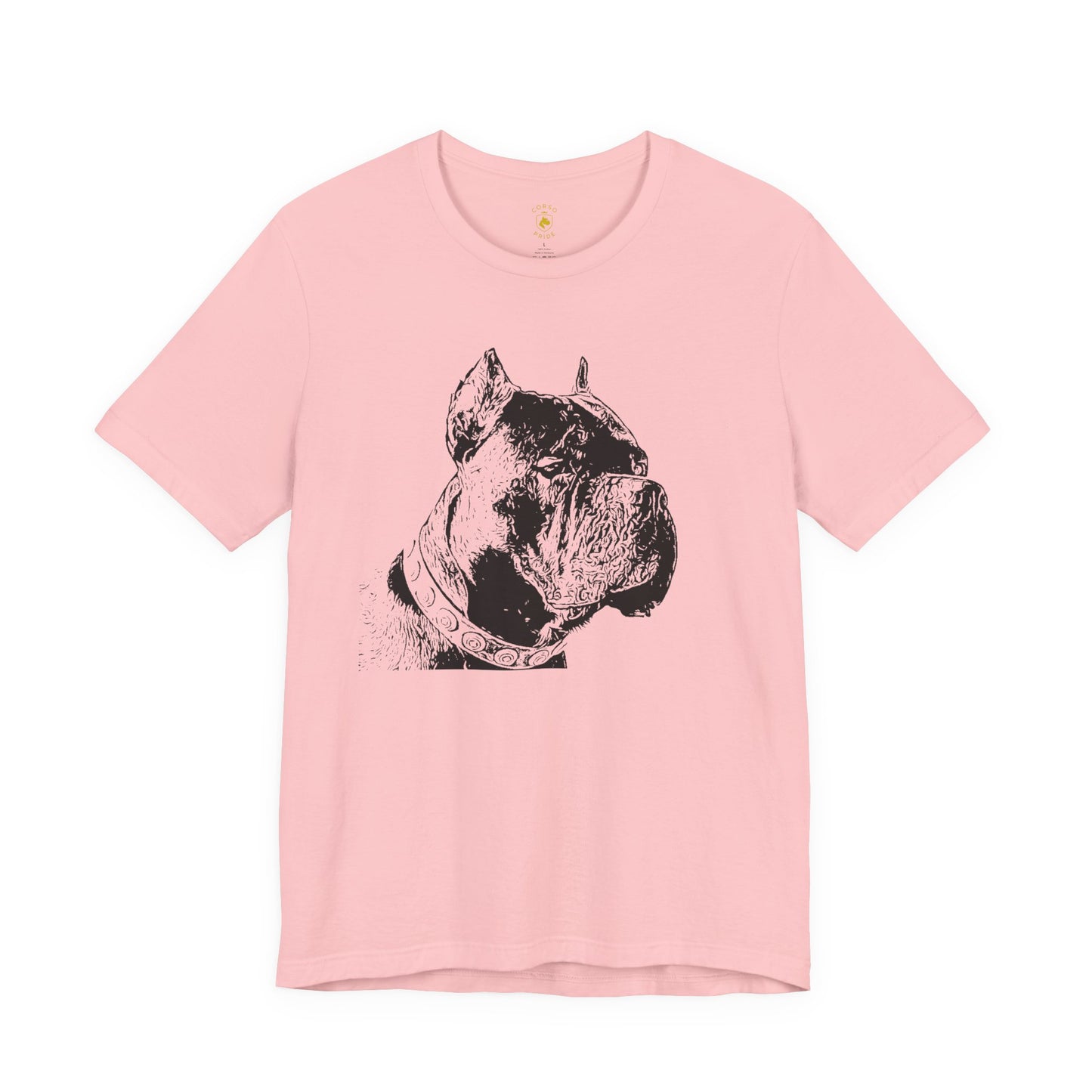 Minimal Cane Corso Black-on-Black Tee