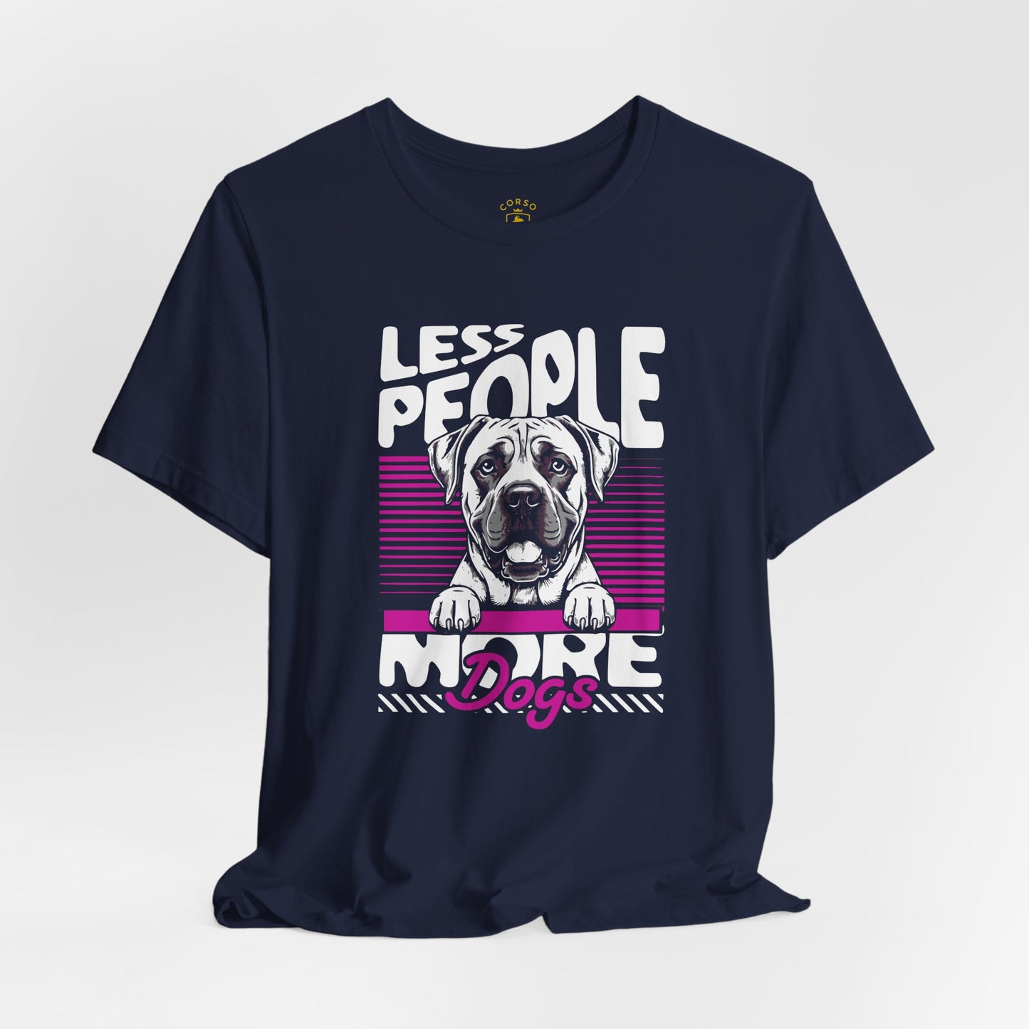 Less People More Dogs Cane Corso Lover Breed Pride T-Shirt