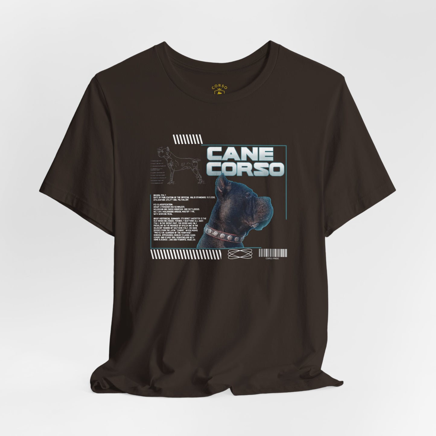 Retro-Futuristic Cane Corso Graphic Tee