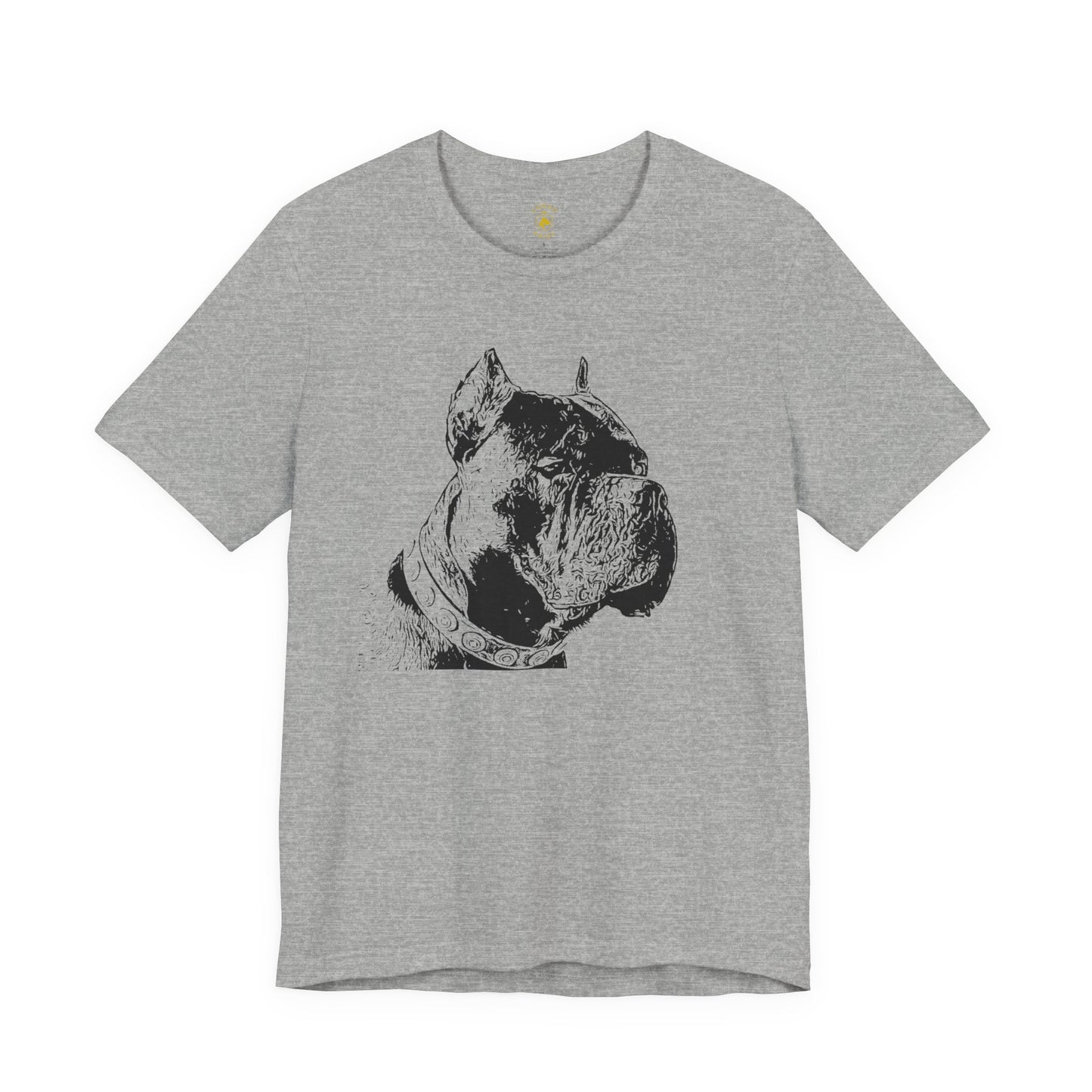 Minimal Cane Corso Black-on-Black Tee