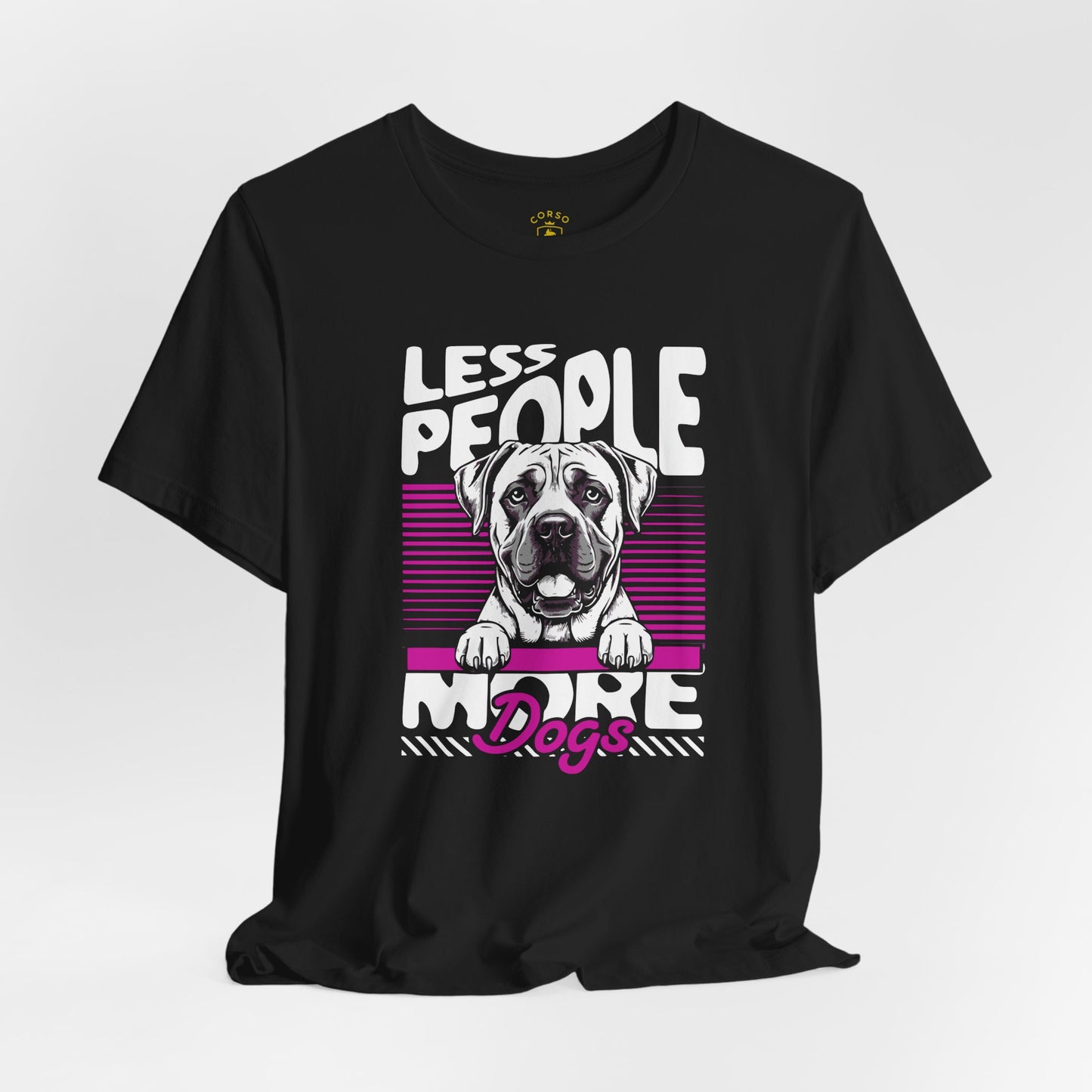 Less People More Dogs Cane Corso Lover Breed Pride T-Shirt