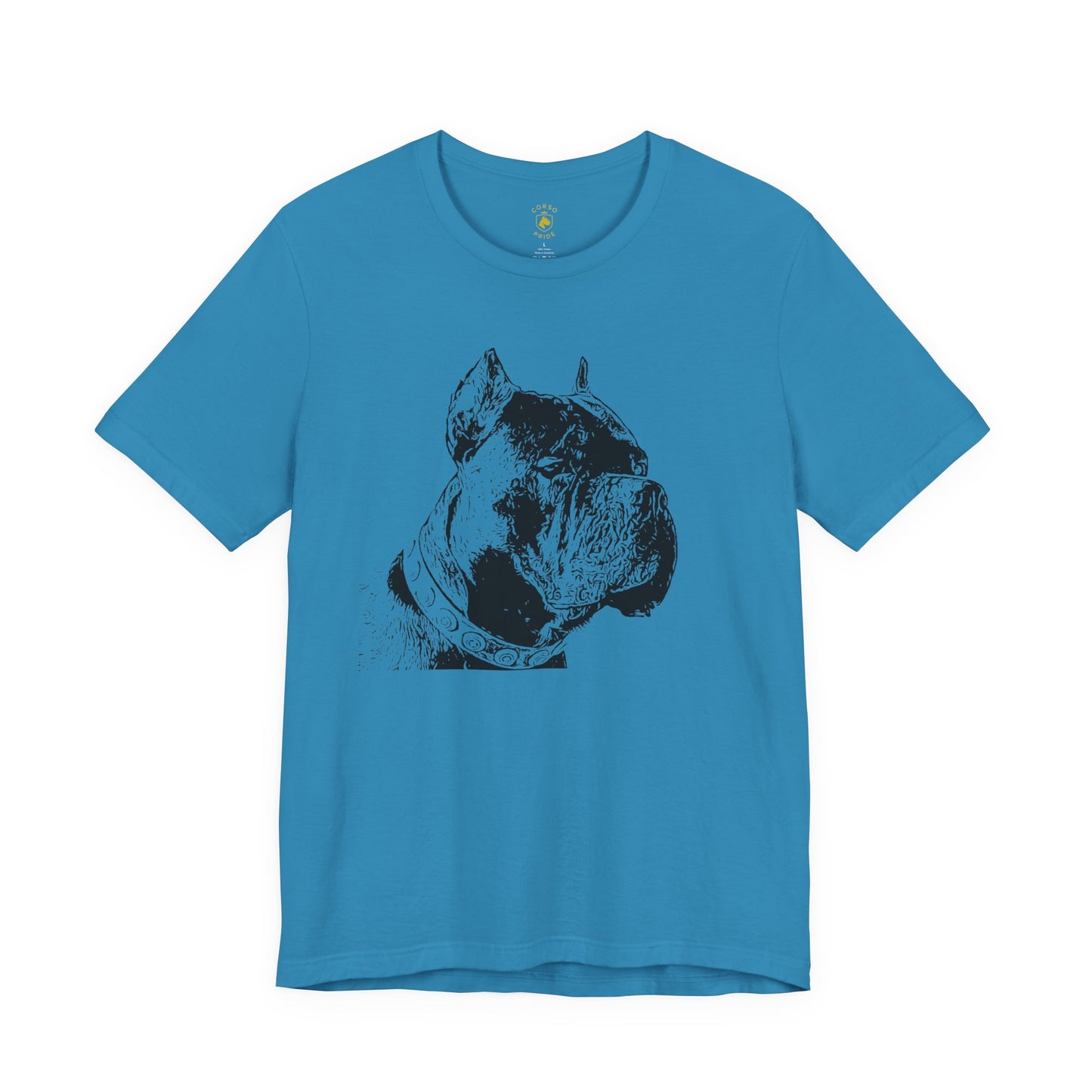 Minimal Cane Corso Black-on-Black Tee