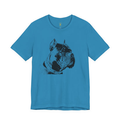 Minimal Cane Corso Black-on-Black Tee