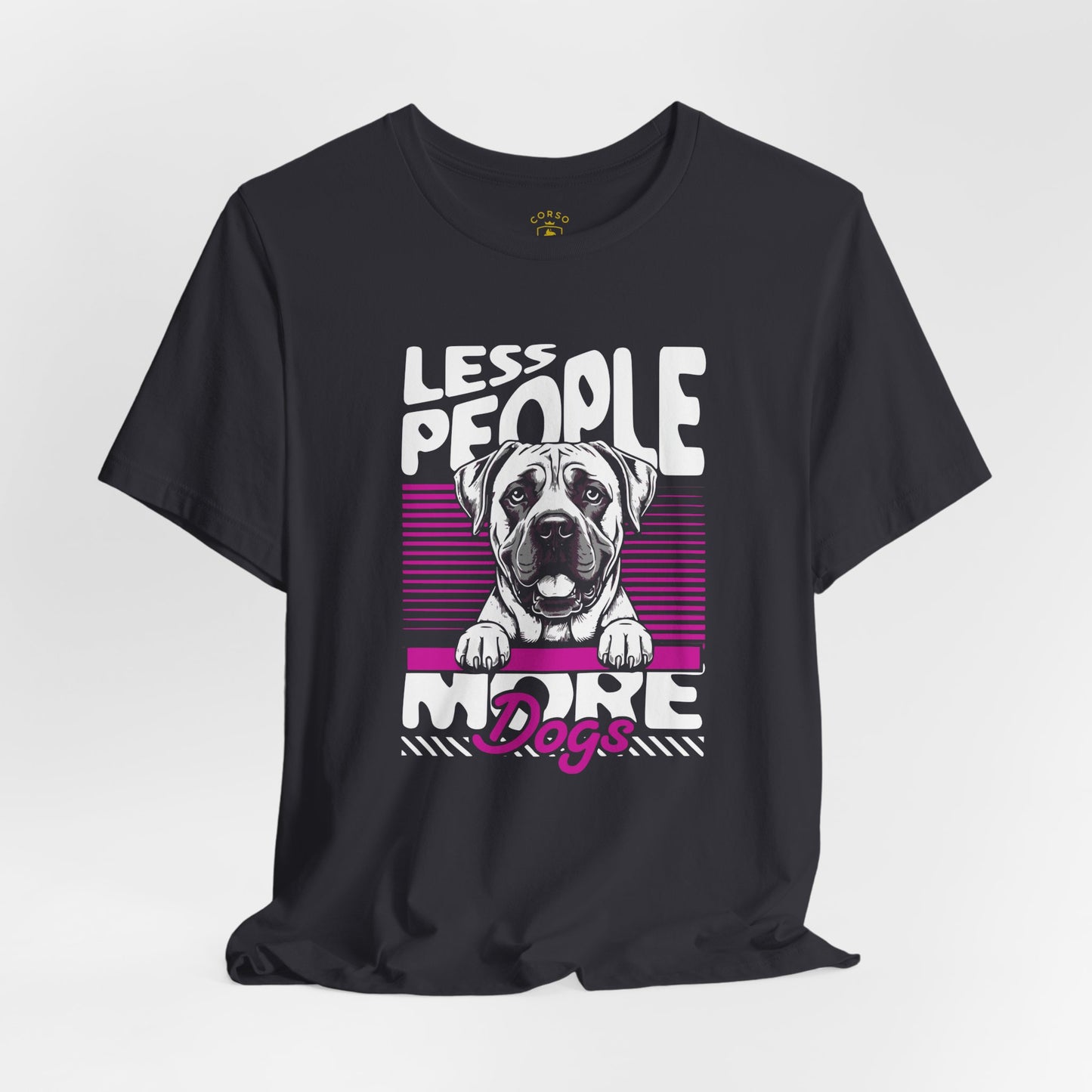 Less People More Dogs Cane Corso Lover Breed Pride T-Shirt