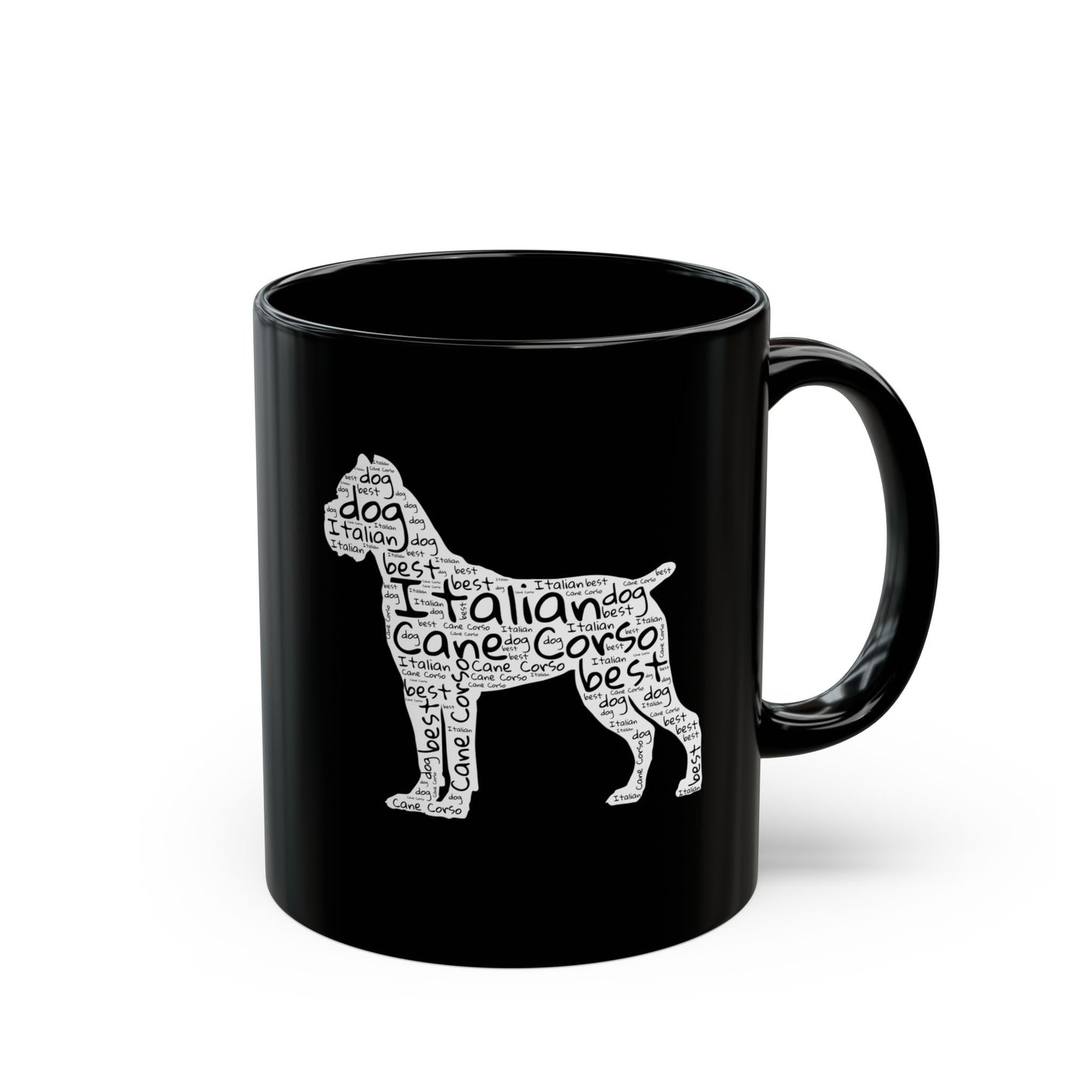 Funny Cane Corso Coffee Black Mug (11oz, 15oz)