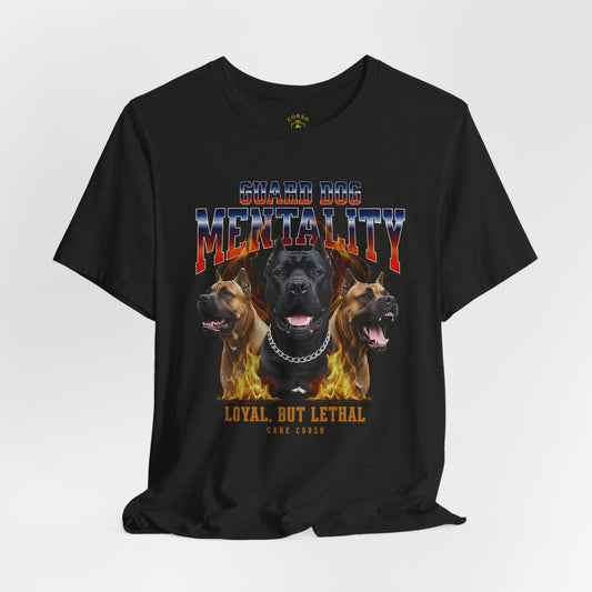 Cane Corso Guard Dog Mentality Fire Design T-shirt