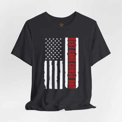 Best Cane Corso Dad – USA Flag T-Shirt