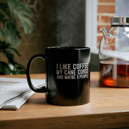 Funny Cane Corso Coffee Black Mug (11oz, 15oz)