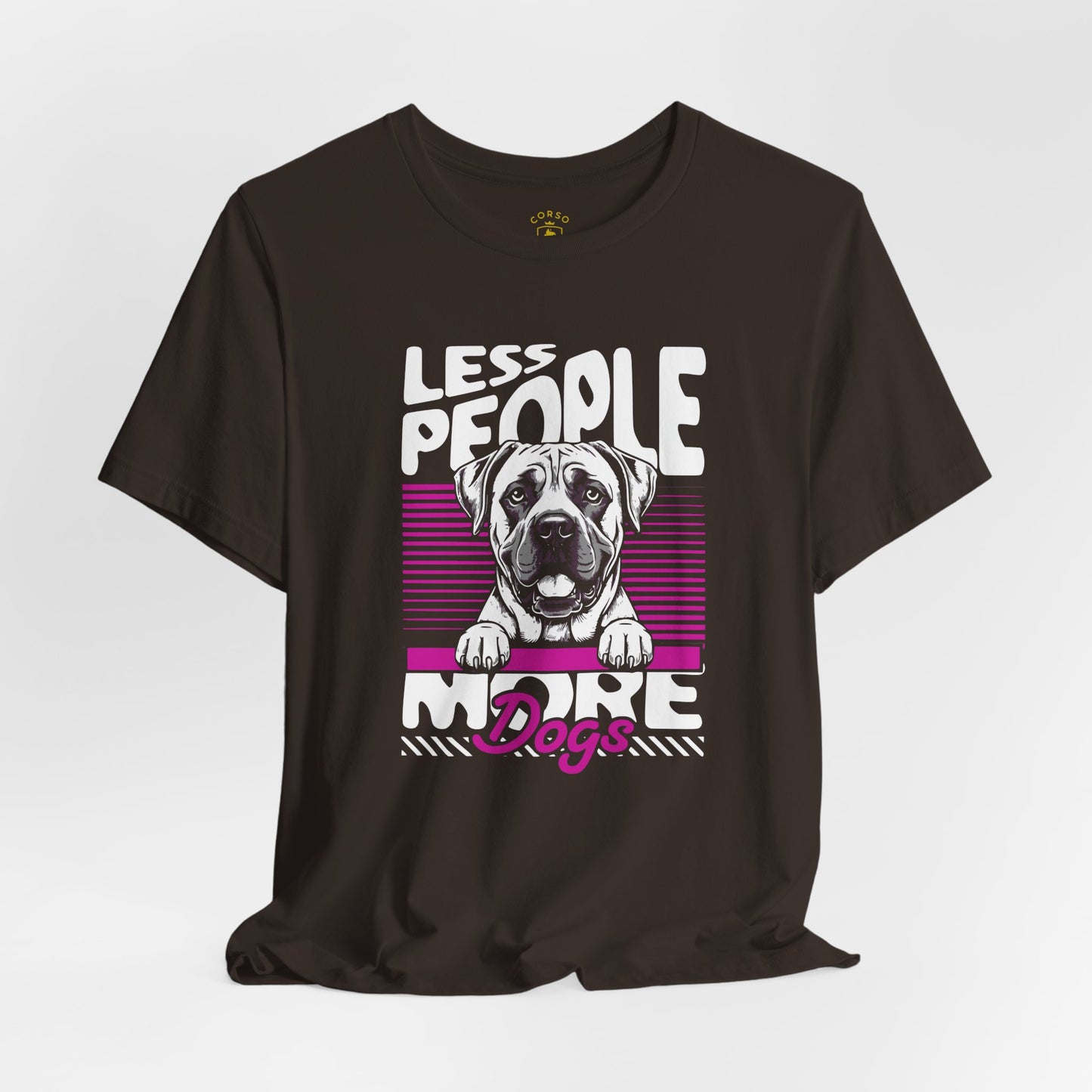 Less People More Dogs Cane Corso Lover Breed Pride T-Shirt