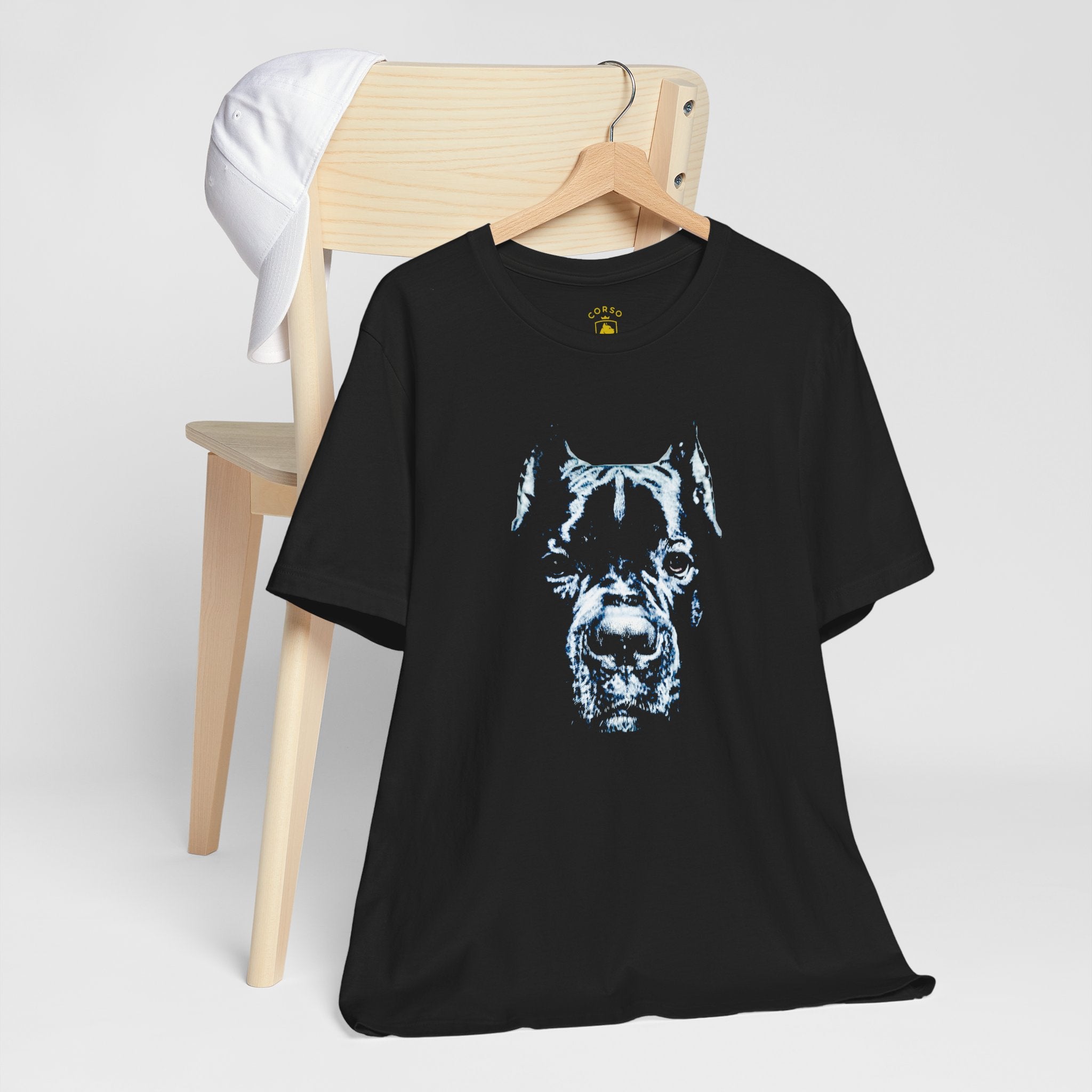 Cane Corso Face Black T-Shirt – Unisex Dog Lover Tee – Corso Pride