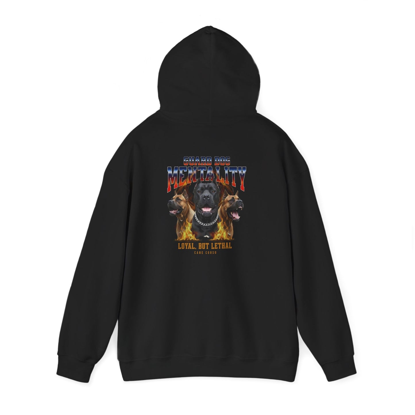 Cane Corso Guard Dog Mentality Fire Design Hoodie Sweatshirt