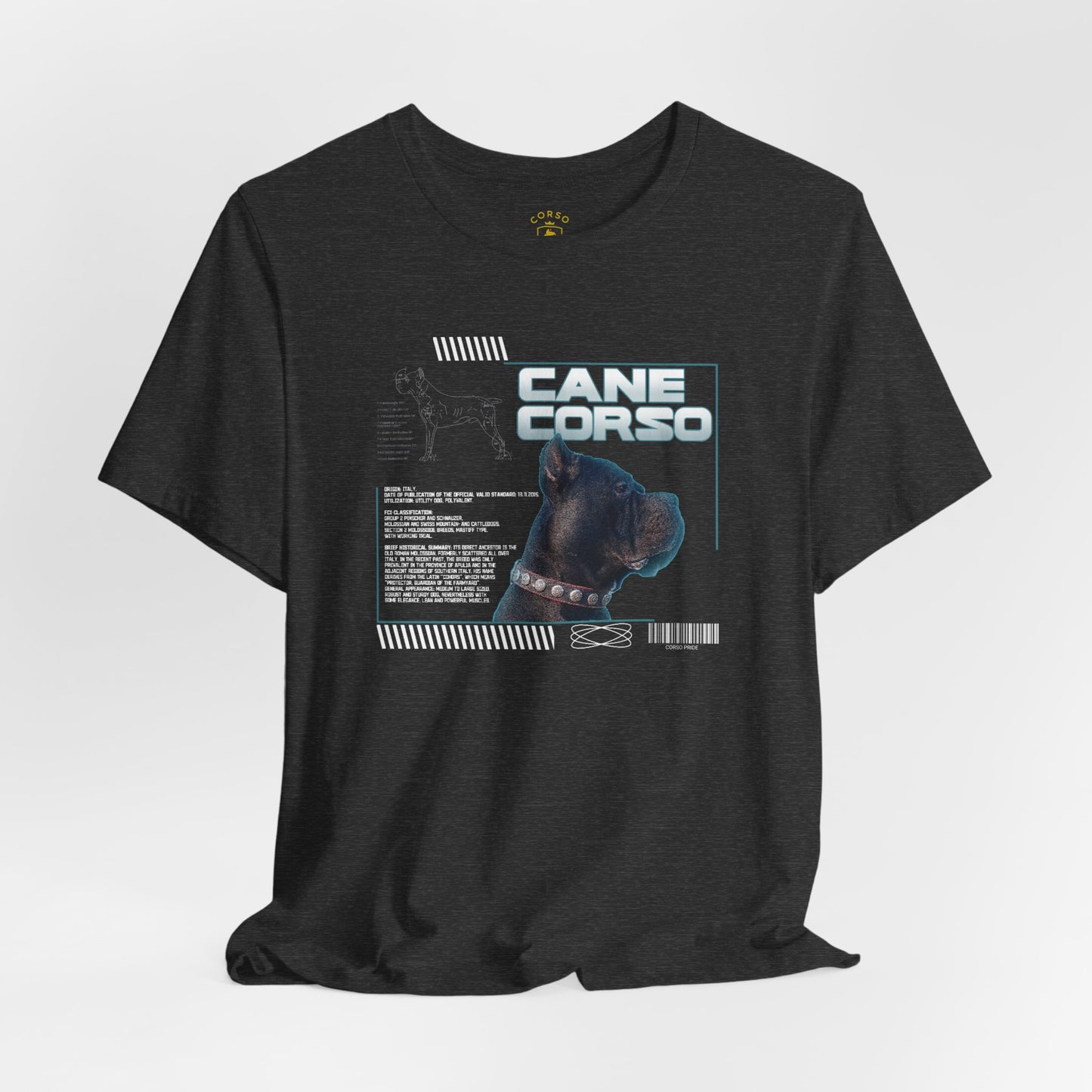 Retro-Futuristic Cane Corso Graphic Tee