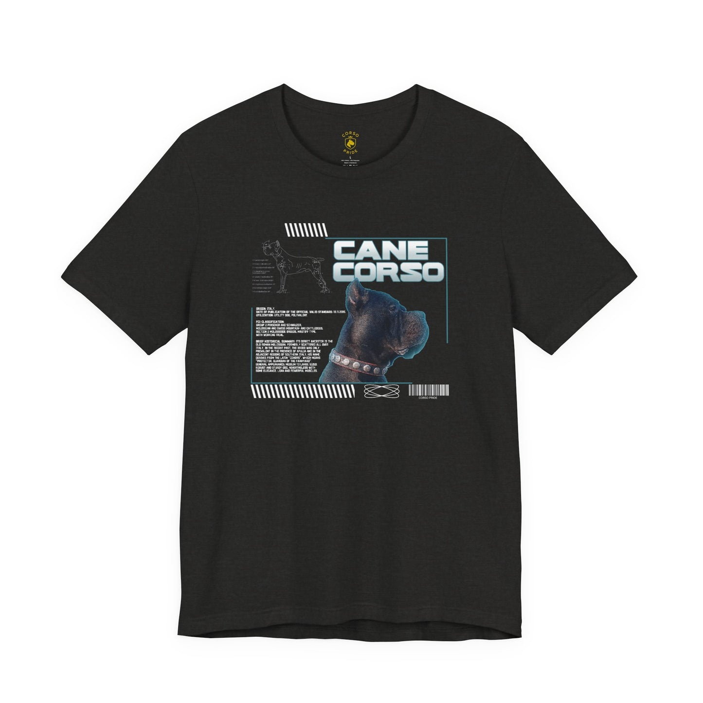 Retro-Futuristic Cane Corso Graphic Tee