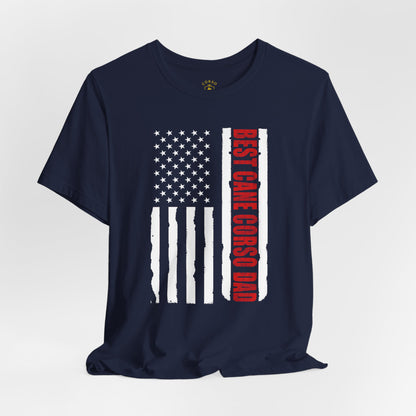 Best Cane Corso Dad – USA Flag T-Shirt