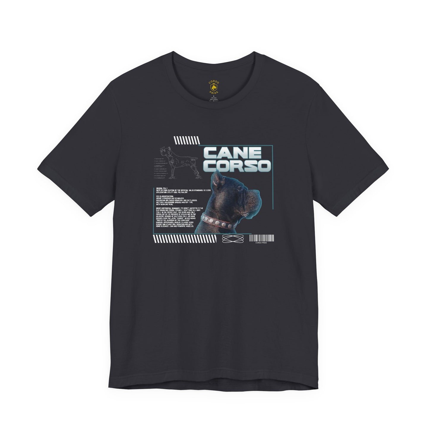 Retro-Futuristic Cane Corso Graphic Tee