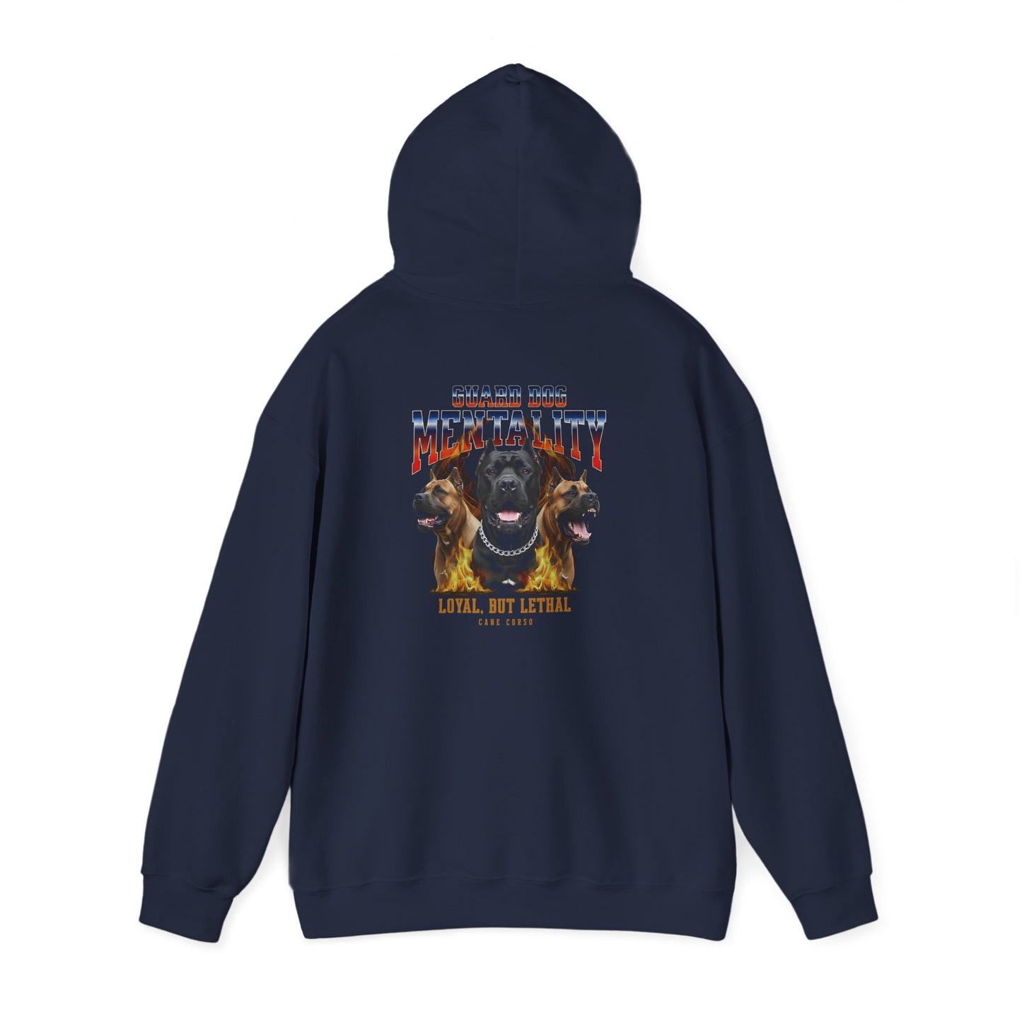 Cane Corso Guard Dog Mentality Fire Design Hoodie Sweatshirt