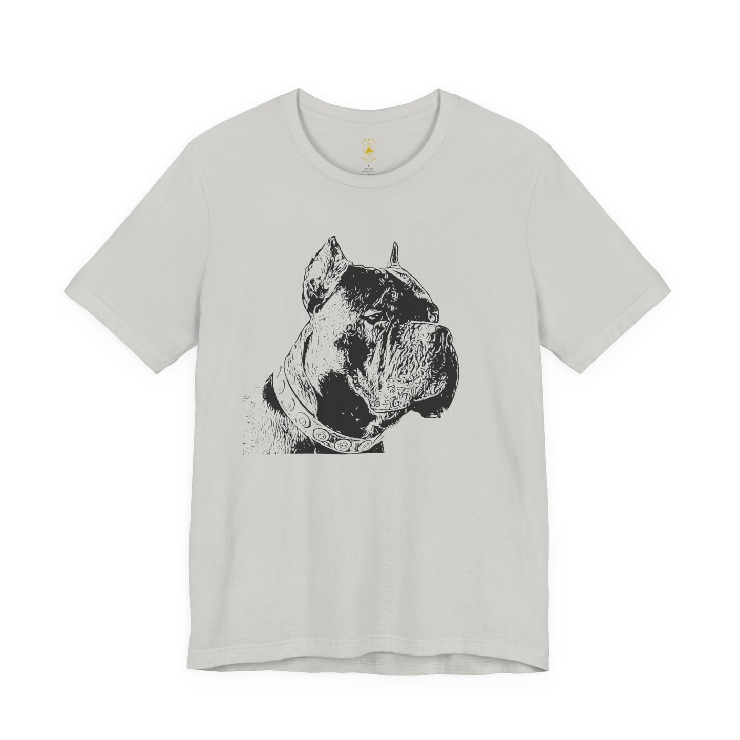 Minimal Cane Corso Black-on-Black Tee