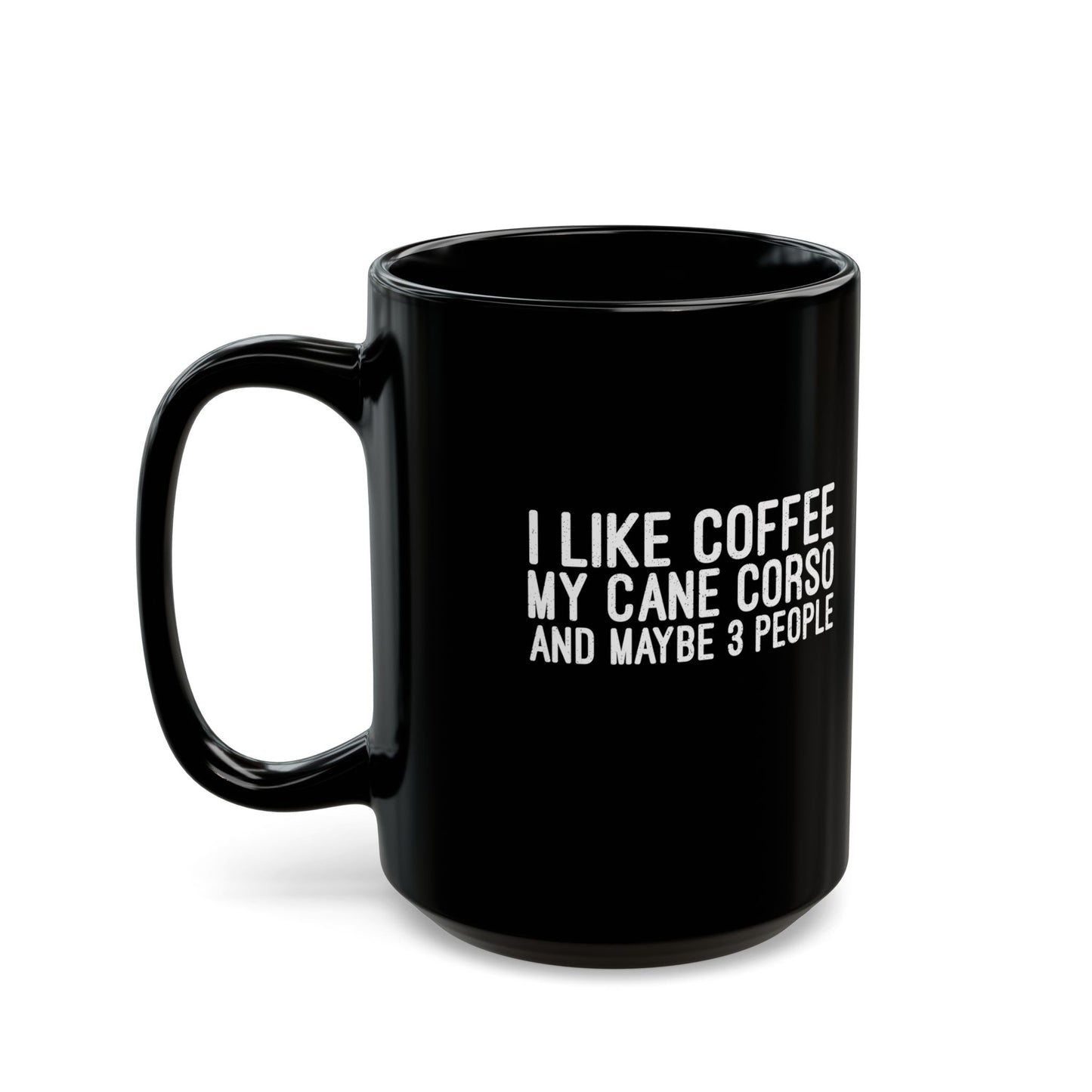 Cane Corso Sunset Silhouette Coffee Black Mug (11oz, 15oz)