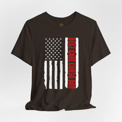 Best Cane Corso Dad – USA Flag T-Shirt