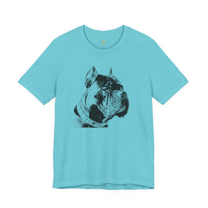 Minimal Cane Corso Black-on-Black Tee