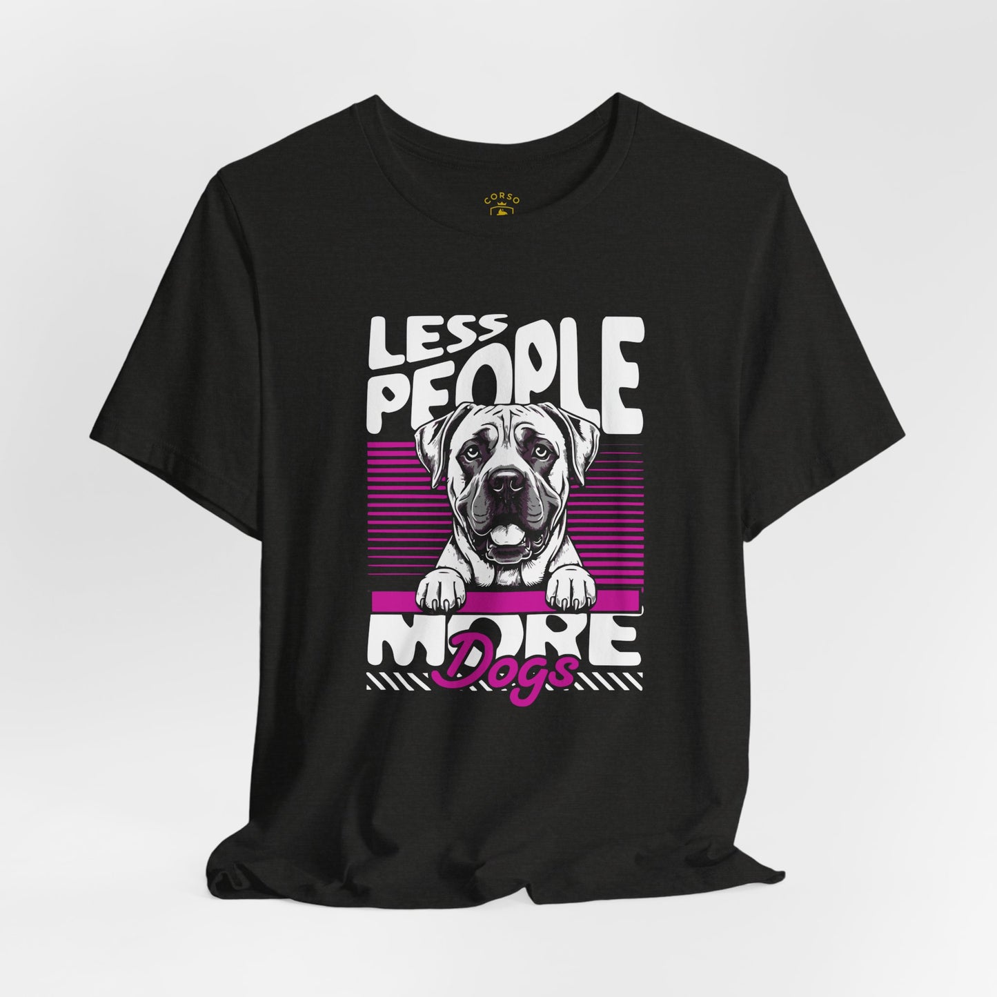 Less People More Dogs Cane Corso Lover Breed Pride T-Shirt
