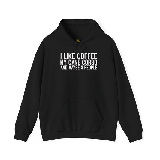 I Like Coffee, My Cane Corso & Maybe 3 People Hoodie