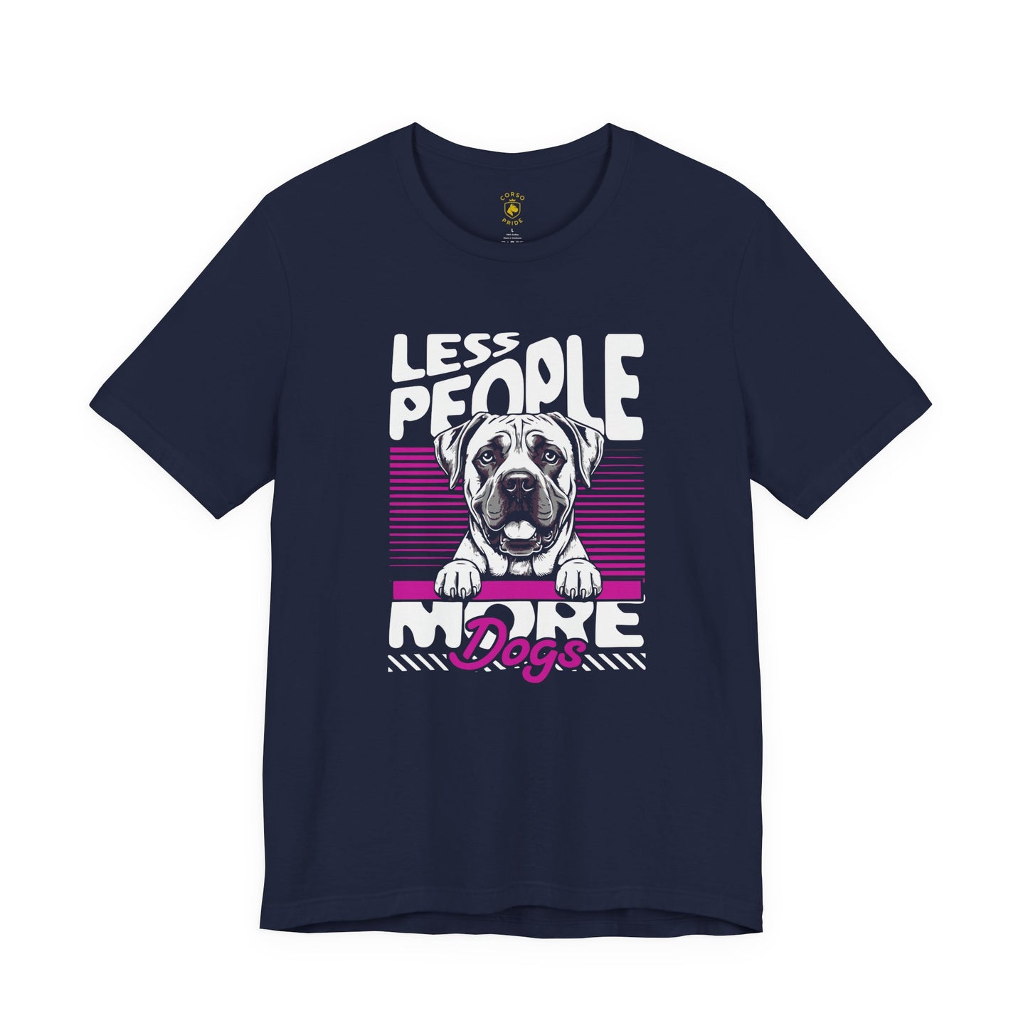 Less People More Dogs Cane Corso Lover Breed Pride T-Shirt