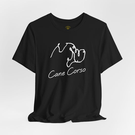 Cane Corso Line Art T-Shirt  Minimalist Cane Corso Tee